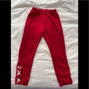 Random hearts red pants